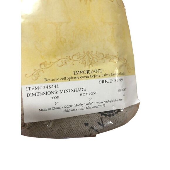 Villa Bacci Mini Shade Paris Miniature 3”x5”x4” New - Picture 2 of 4